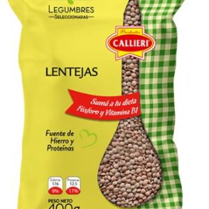 LENTEJAS X 400GR CALLIERI