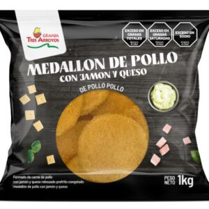 MEDALLON DE POLLO C/JAMON Y QUESO GRANJA TRES ARROYOS